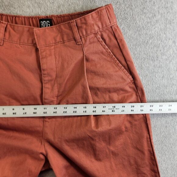 BDG Urban Outfitters Pants Womens 4 Brown Wide Leg Cropped High Rise Raw Hem - Picture 11 of 16